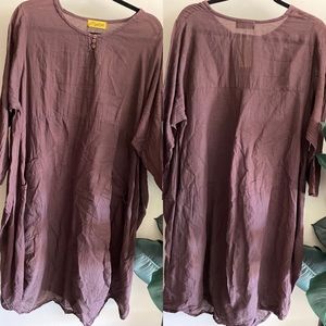 Organic cotton oversized dress